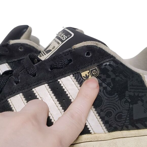 Adidas Y2K Shoes Kids 5.5 Originals Tapper Evolution Sneakers 3 Stripes Suede - Picture 3 of 14